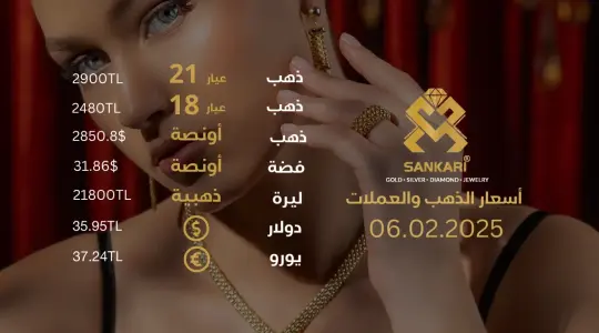 سعر الذهب اليوم في تركيا بتاريخ 2025-02-06 تحديثات دقيقة حول أسعار الذهب