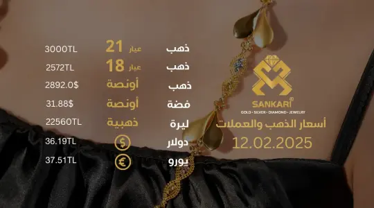 سعر الذهب اليوم في تركيا بتاريخ 2025-02-12 تحديثات دقيقة حول أسعار الذهب