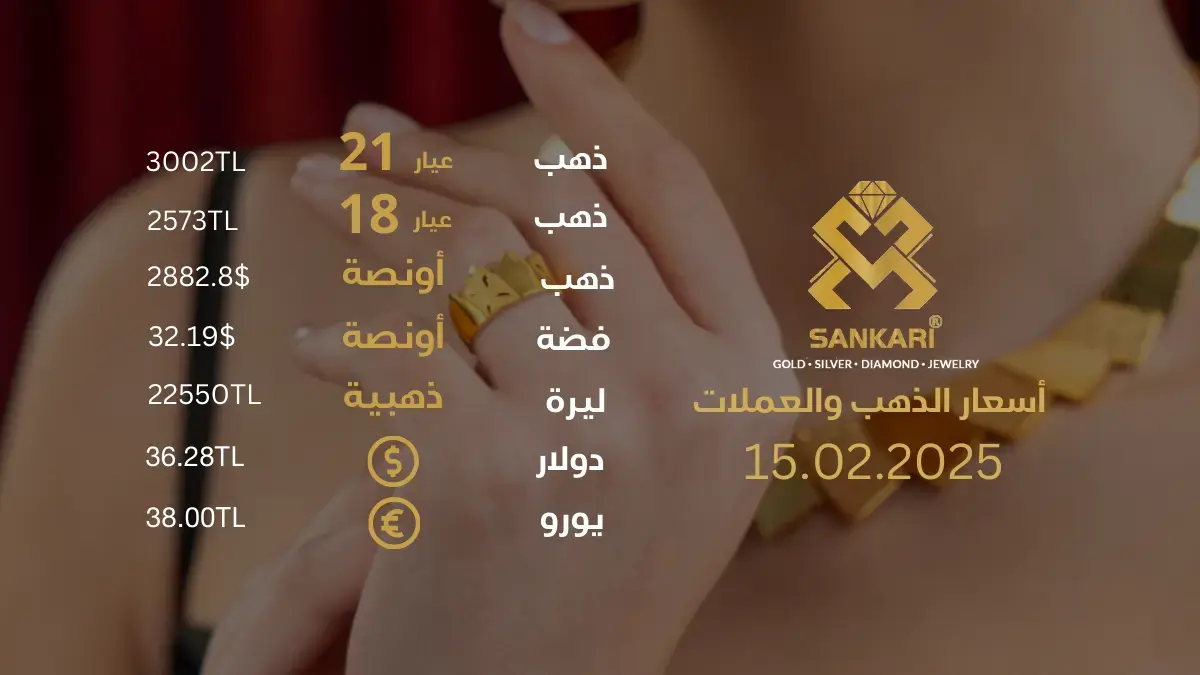 سعر الذهب اليوم في تركيا بتاريخ 2025-02-15 تحديثات دقيقة حول أسعار الذهب