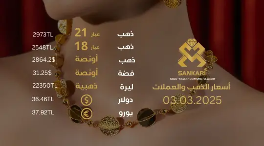 سعر الذهب اليوم في تركيا بتاريخ 2025-03-03 تحديثات دقيقة حول أسعار الذهب