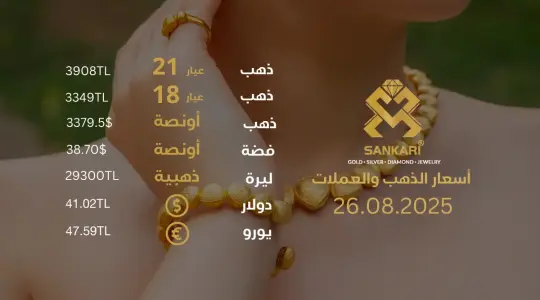 سعر الذهب اليوم في تركيا بتاريخ 2025-08-26 تحديثات دقيقة حول أسعار الذهب