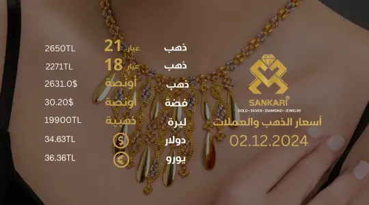 سعر الذهب اليوم في تركيا بتاريخ 02 ديسيمبر 2024: تحديثات دقيقة حول أسعار الذهب