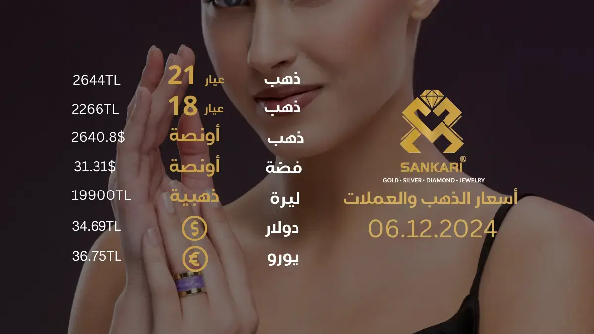 سعر الذهب اليوم في تركيا بتاريخ 06 ديسيمبر 2024: تحديثات دقيقة حول أسعار الذهب