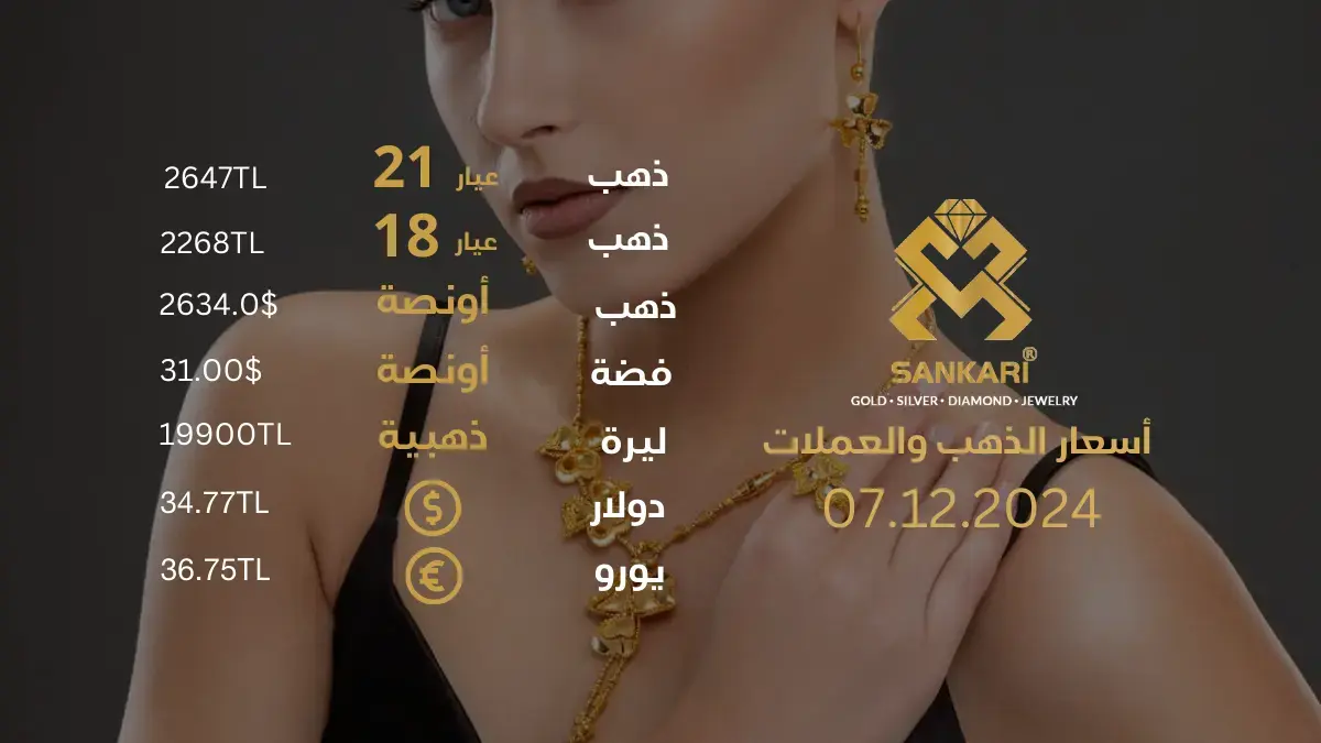 سعر الذهب اليوم في تركيا بتاريخ 07 ديسيمبر 2024: تحديثات دقيقة حول أسعار الذهب