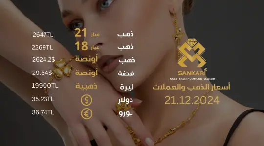 سعر الذهب اليوم في تركيا بتاريخ 21 ديسيمبر 2024: تحديثات دقيقة حول أسعار الذهب