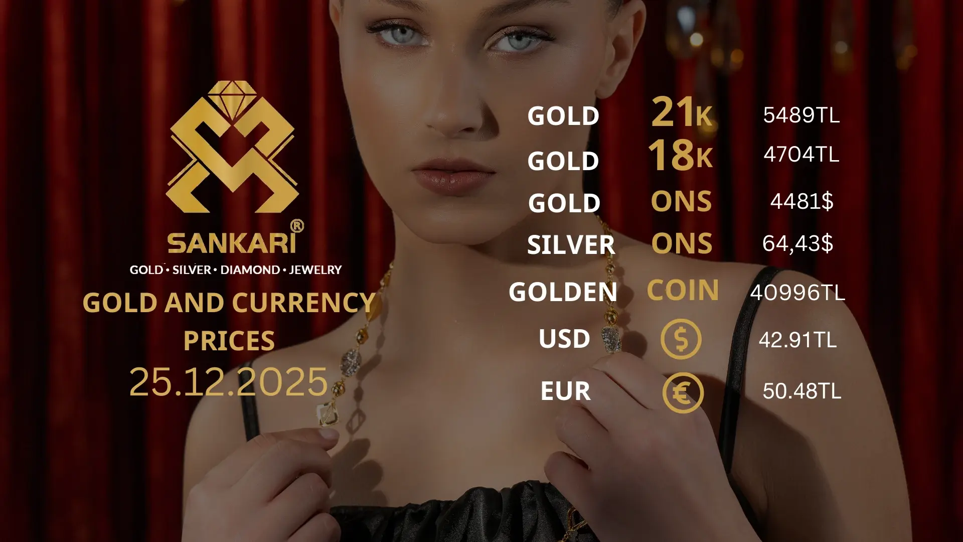 Gold Price Today in Turkey, Thirsday 25 December 2025 – Latest Gold & Currency Updates