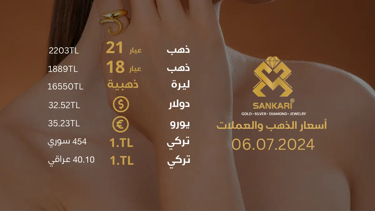 سعر غرام الذهب اليوم السبت 06-07-2024