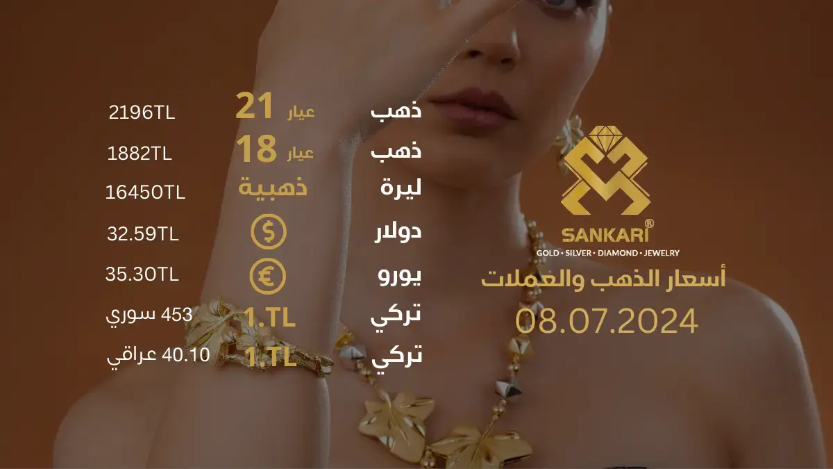 سعر غرام الذهب اليوم الاثنين 08-07-2024