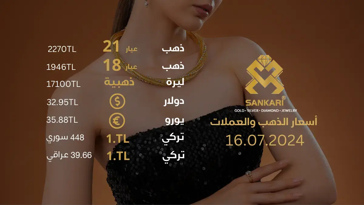 سعر الذهب في تركيا اليوم الثلاثاء 16-07-2024