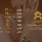 سعر الذهب في تركيا اليوم الثلاثاء 23-07-2024