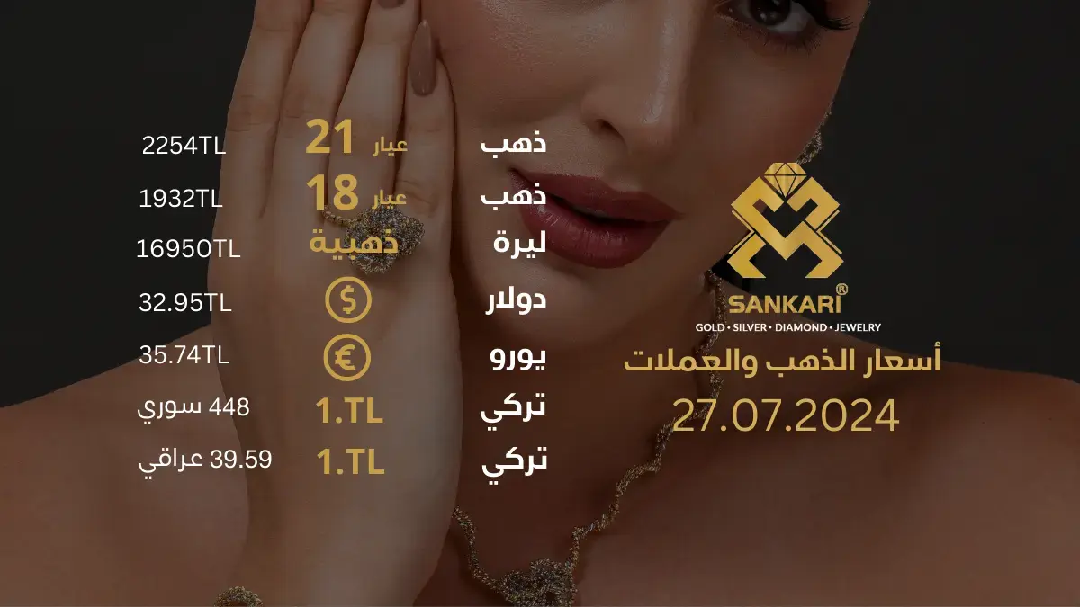 سعر الذهب في تركيا اليوم السبت 27-07-2024