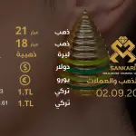 سعر الذهب في تركيا اليوم الاثنين 02-09-2024