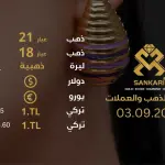 سعر الذهب في تركيا اليوم الثلاثاء 03-09-2024