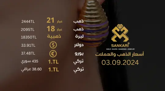 سعر الذهب في تركيا اليوم الثلاثاء 03-09-2024