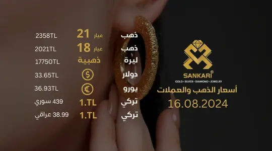 سعر الذهب في تركيا اليوم الجمعة 16-08-2024