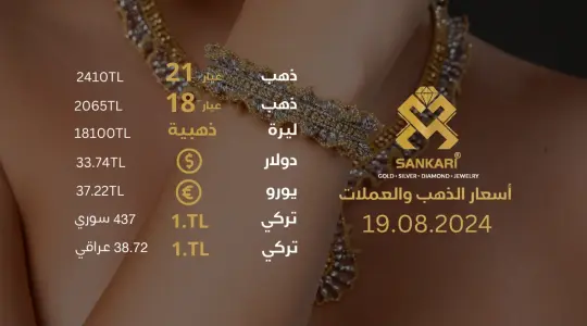 سعر الذهب في تركيا اليوم الاثنين 19-08-2024