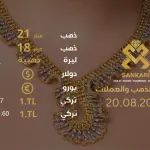 سعر الذهب في تركيا اليوم الثلاثاء 20-08-2024