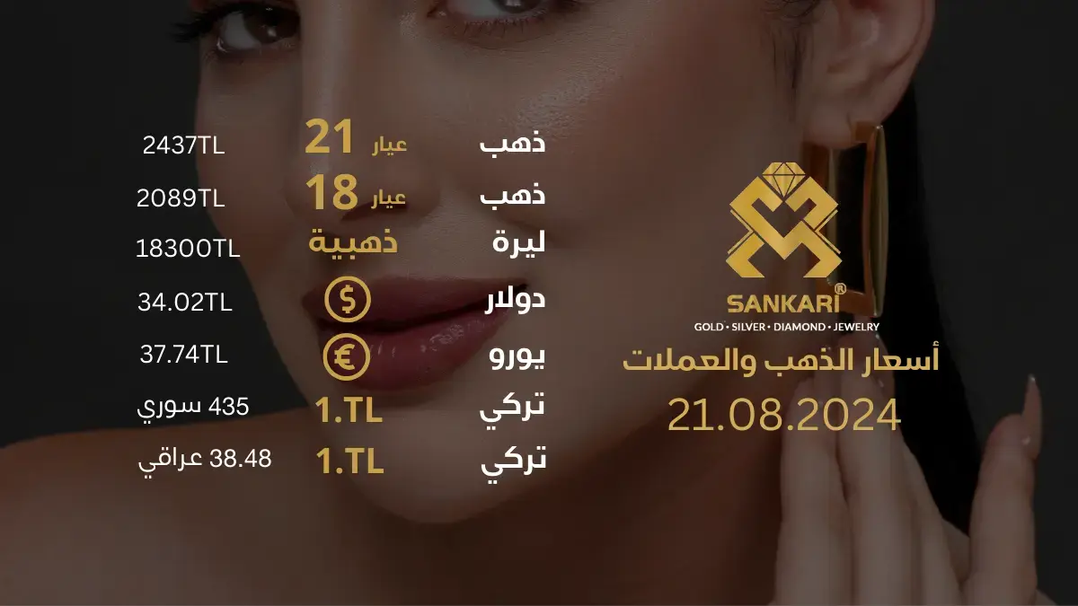 سعر الذهب في تركيا اليوم الاربعاء 21-08-2024