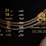 سعر الذهب اليوم السبت 01-06-2024