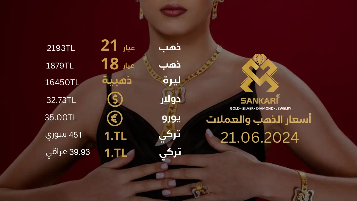 سعر غرام الذهب اليوم الجمعة 21-06-2024