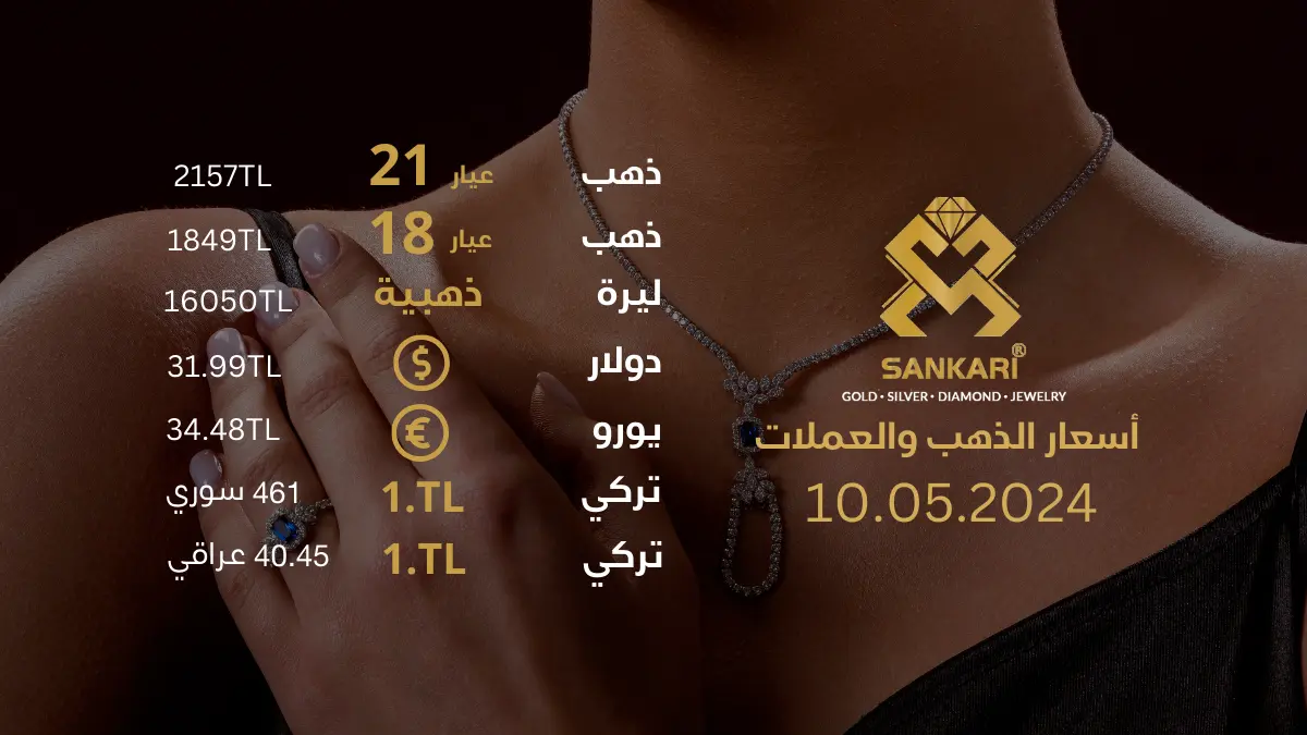 سعر الذهب اليوم الجمعة 10-05-2024