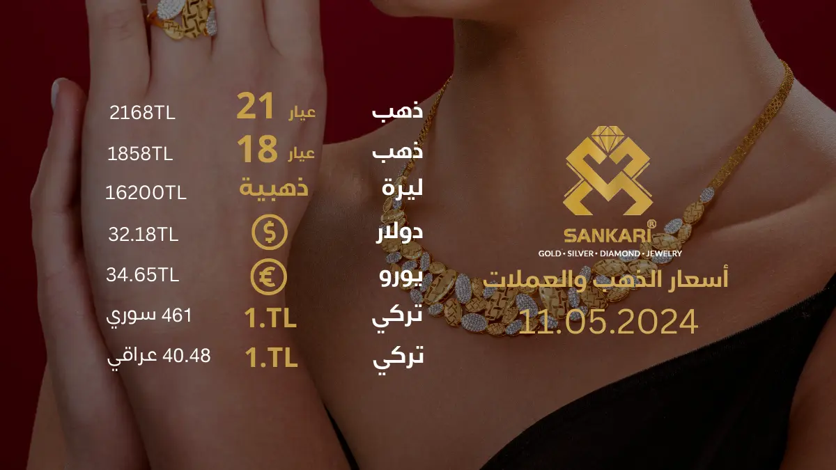 سعر الذهب اليوم السبت 11-05-2024