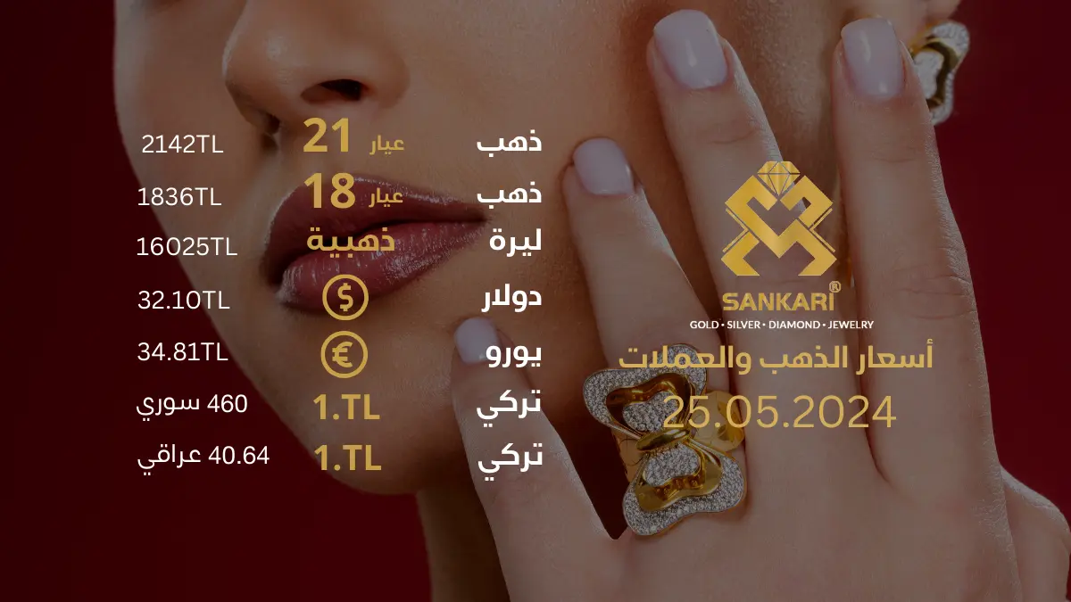 سعر الذهب اليوم السبت 25-05-2024