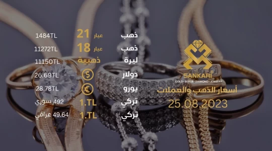 سعر غرام الذهب اليوم الجمعة 25-08-2024 - سعر الليرة اليوم