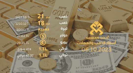سعر غرام الذهب يوم الجمعة 06-10-2024 - سعر الليرة الذهب