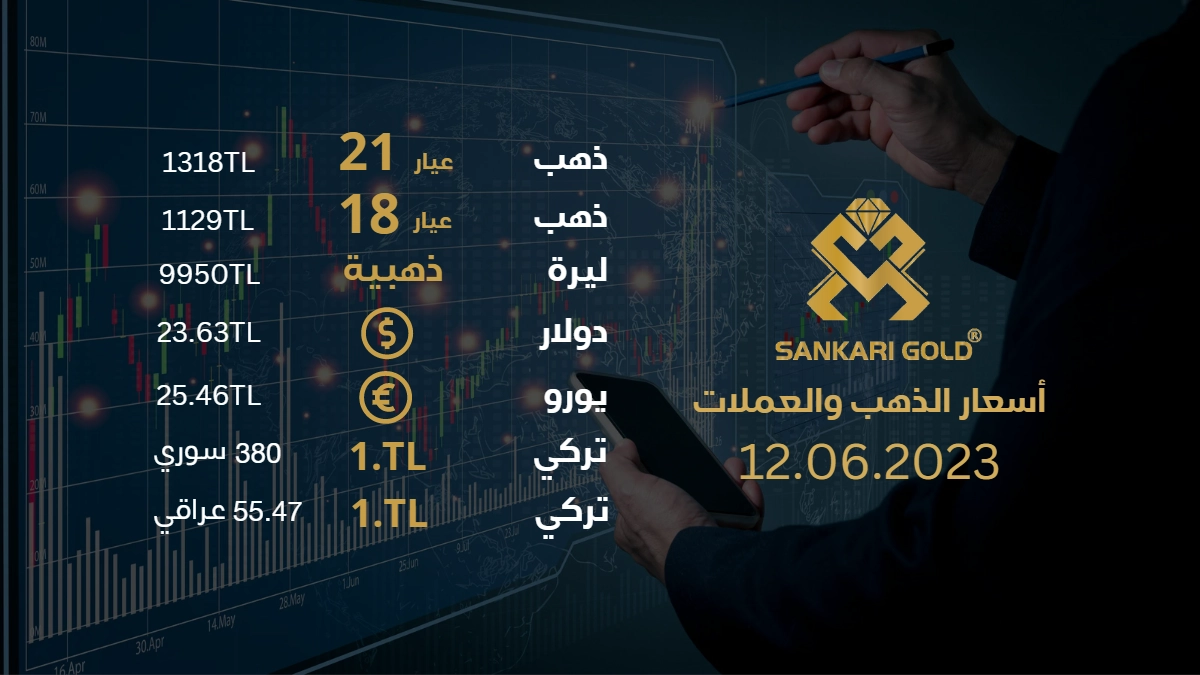 سعر غرام الذهب اليوم الاثنين 12-06-2024, سعر الليرة التركية اليوم